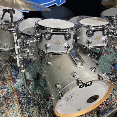 Russ McKinnon's Barry Manilow, DW Collector's Series, All-Maple 7-Piece Set 2004 - Silver Sparkle image 3