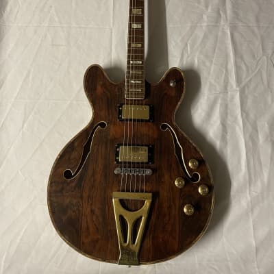 Magenta Hollowbody Electric Guitar MIJ Japan ES Style 1970s Natural for sale