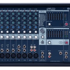 【ジャンク】YAMAHA パワードミキサー　EMX212S Yamaha EMX212S 12 Channel 200-Watt Powered Analog Mixer | Reverb