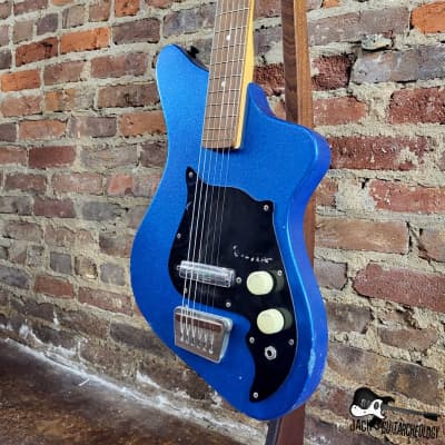 RARE: Alamo Fiesta Electric Guitar (1950s/1960s Blue Flake Finish) image 3