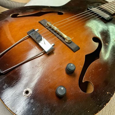Kay Archtop 1950s Professional Rebuild Handwound Gold Foil Low Action Easy Player Big Boy Body image 10