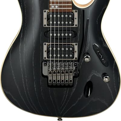 Ibanez S570AH S Series Electric Guitar, Silver Wave Black image 2