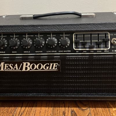 1988 Mesa Boogie Coliseum Series 300 Head Mark iii preamp with150 watt  simul-class output Blue Strip | Reverb