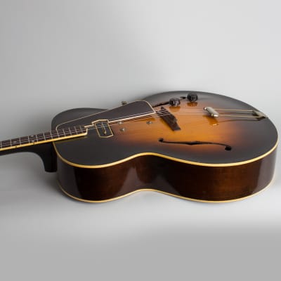 Gibson  ETG-150 Arch Top Hollow Body Electric Tenor Guitar (1937), ser. #577C-6 (FON), period black hard shell case. image 7