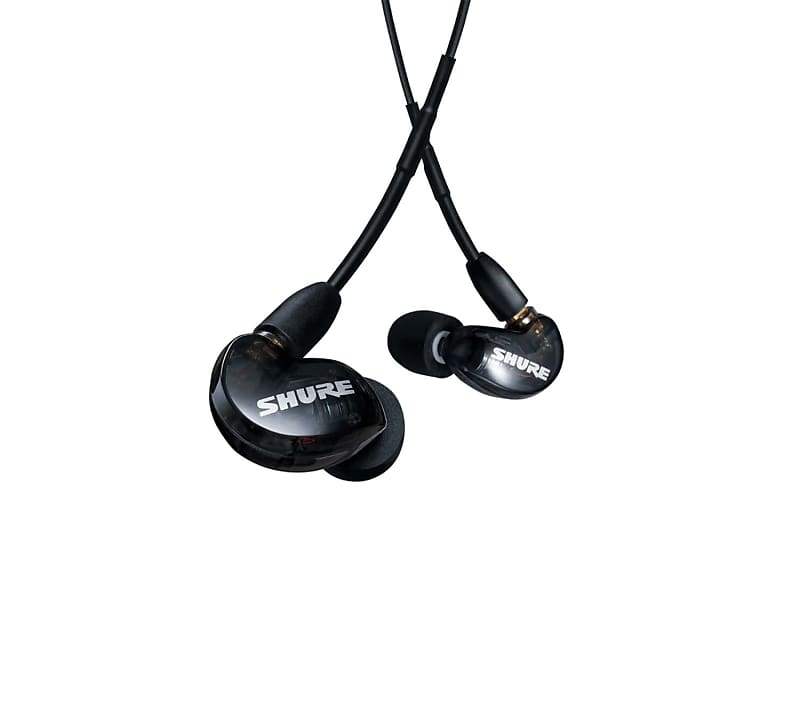 Shure SE215DYBK+UNI, AONIC 215 Sound Isolating Earphones For Apple &amp; Android Devices - Black  			