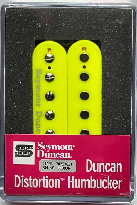 Seymour Duncan SH-6B Duncan Distortion Humbucker Bridge Pickup - Neon Yellow