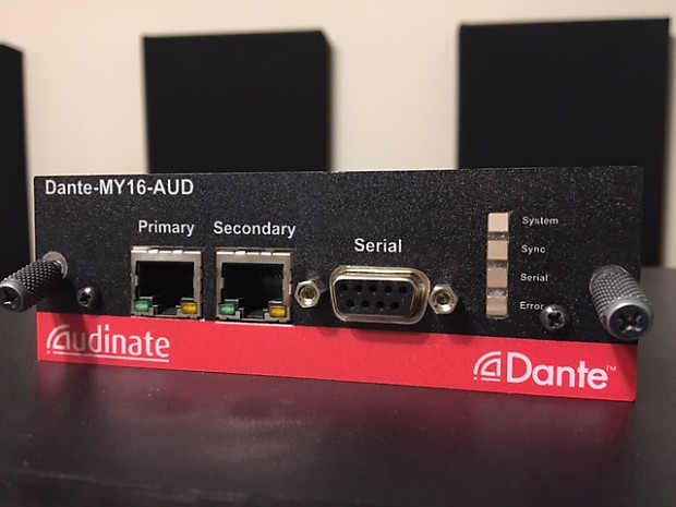 Dante MY16-AUD i/o Card for Yamaha 01V96, 02R96, DM1000