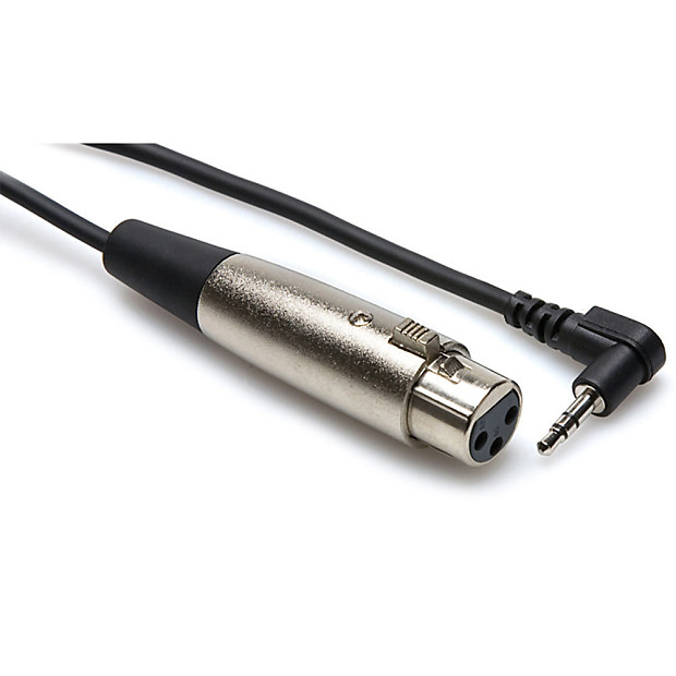 Hosa XVM102F XLR Female to Right-angle 1/8" TRS Cable - 2' image 1