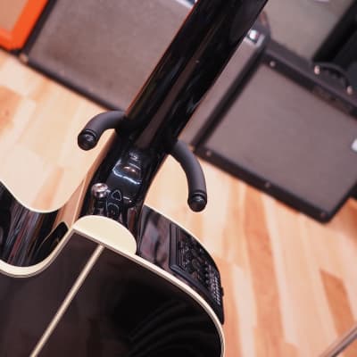 Takamine PB5 SBL Pro Series Jumbo Cutaway Acoustic/Electric Bass Gloss Black Sunburst image 11