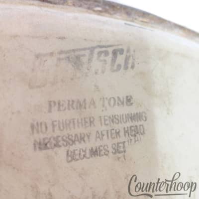 *Gretsch Permatone 2x 18" Floor Tom/Bass Drum Heads Vintage 60s Coated RB USA* image 3