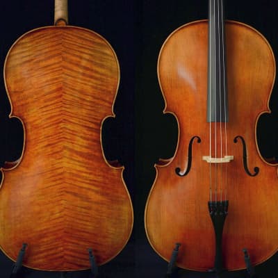 Stradivari 1712 Davidov Cello Master Wang's Own Work 200-y old Spruce No. W21 image 2