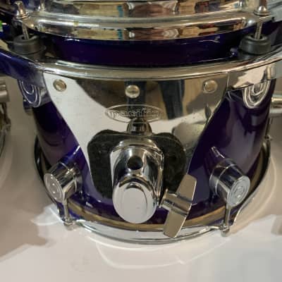 Pacific ans SPL DRUMS Tom 2000s Pearl onyx blue image 18