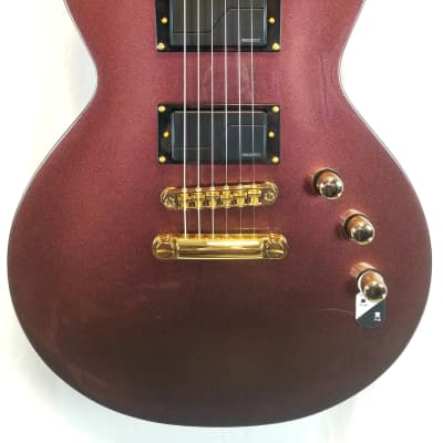 ESP LTD EC-1000 Set Neck Electric Guitar - Gold Andromeda, 2022, w/ESP Hard Shell Case image 3