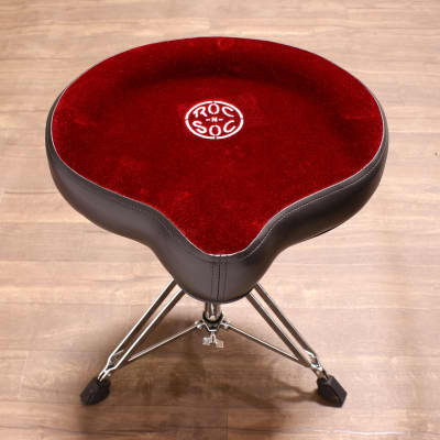 Roc-n-Soc Drum Throne Manual Spindle - Red Original Seat MS O-R image 1