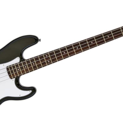 Aria STB-PB-BK Basswood Body Bolt-on Maple Neck 4-String Electric Bass Guitar image 1