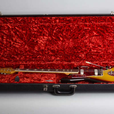 Fender Jaguar Solid Body Electric Guitar (1966), ser. #171100, black tolex hard shell case. image 10