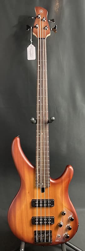 Yamaha TRBX504BRB 4-String Electric Bass Guitar Brick Burst image 1