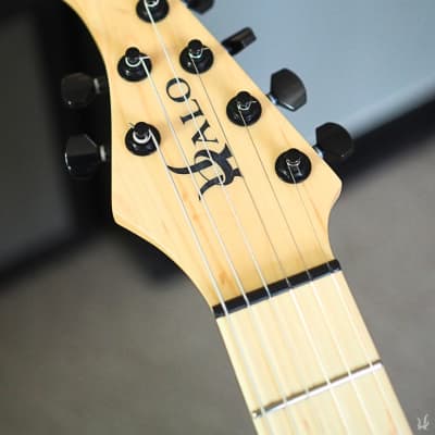 Halo Wide Neck Guitar (48.5mm), Octavia 6 String Electric, EMG Pickups - Natural image 7