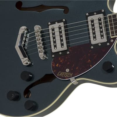 Gretsch G2655 Streamliner Center Block Jr. Double-Cut 6-String Electric Guitar with V-Stoptail and Laurel Fingerboard (Right-Handed, Gunmetal) image 5