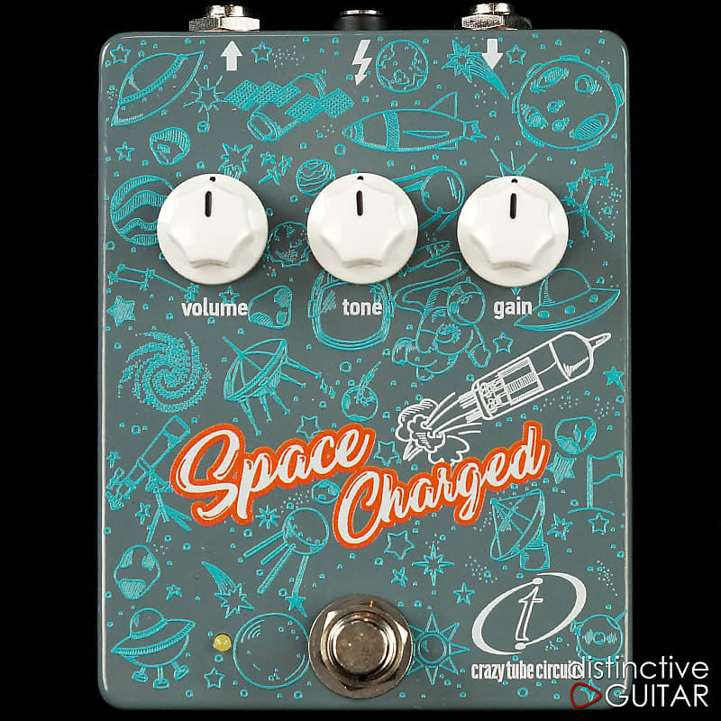 Crazy Tube Circuits Space Charged Overdrive Gray (w/ Power Supply) image 1