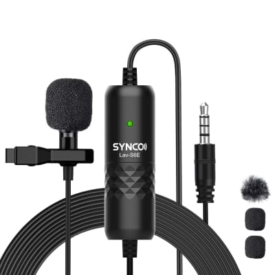 Lavalier-Microphone Professional Omnidirectional Condenser Lapel Mic Recording Mic Compatible With Iphone, Ipad For Youtube, Interview, Video (6M/ 19.7Ft Cable) image 1