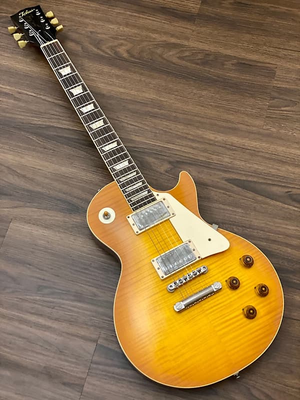 Tokai Love Rock LS-212F in Classic Honey Burst VOS with Tokai Love Rock LS-212F in Classic Honey Burst VOS with
