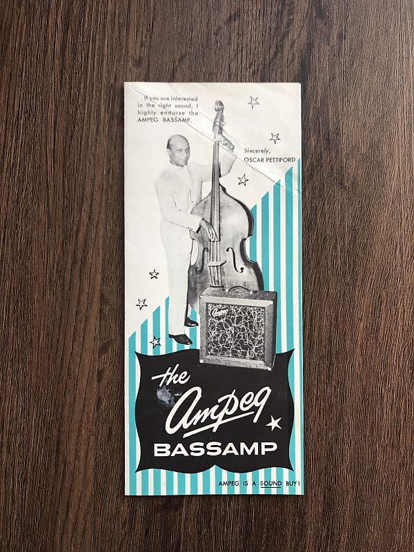 1950s Ampeg Bassamp Brochure Flyer Catalog Case Candy image 1
