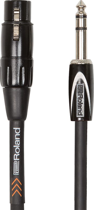 Roland RCC-5-TRXF Black Series Interconnect Cable with 1/4 in. TRS Male to XLR Female - 5 ft. image 1