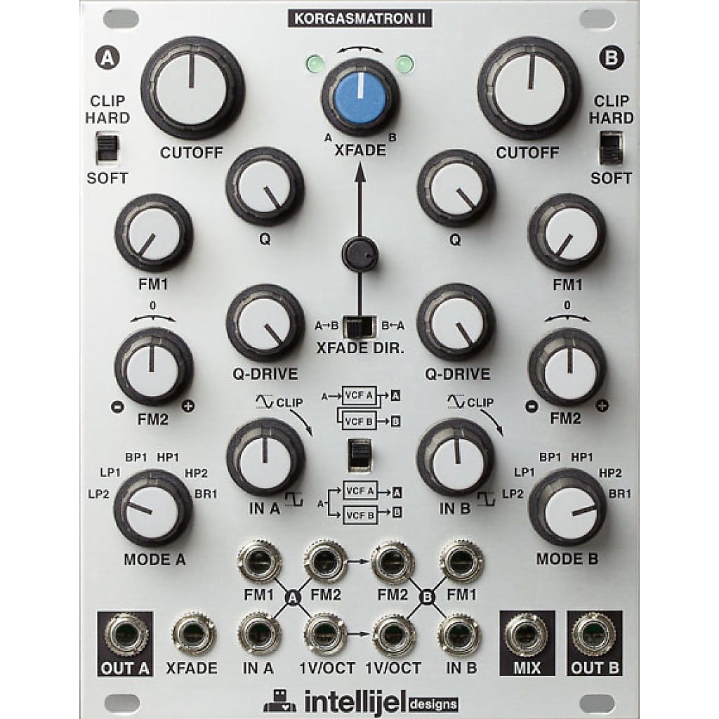 Intellijel Korgasmatron II Dual VCF / VCO / Crossfade Eurorack Synth Module  | Reverb