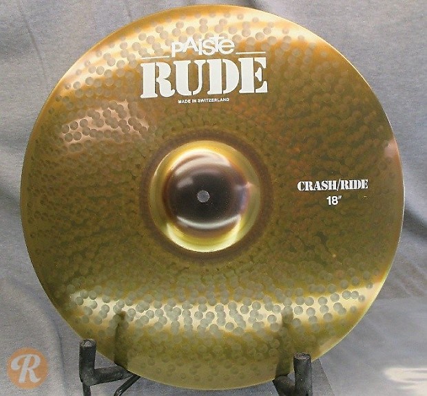 Paiste 18" RUDE Crash / Ride Cymbal image 1