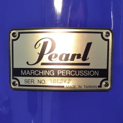 Pearl Championship Series 10" Marching Tom, Aurora Blue (New Old Stock, 2008) image 4