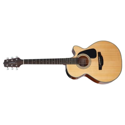 Takamine G Series GF30CE NAT FXC 6-String Right-Handed Cutaway Acoustic-Electric Guitar with 12-Inch Radius Ovangkol Fingerboard, Takamine TP-4TD Preamp System, and Synthetic Bone Nut (Natural) image 2