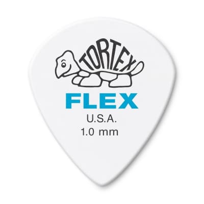 Dunlop 468P100 Tortex Flex Jazz III 1mm Guitar Picks (12-Pack)