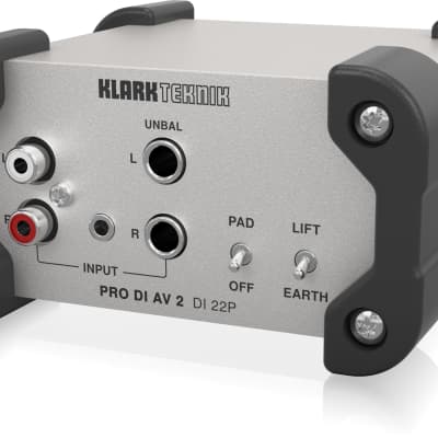 Klark Teknik PRO DI AV 2 DI 22P Passive Stereo DI Box | Reverb