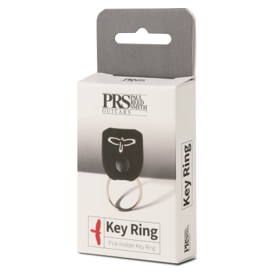 Paul Reed Smith PRS Keychain Leather Key Ring Pick Holder Black / Silver Bild 4