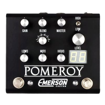 Emerson Custom Pomeroy Overdrive & Distortion Pedal - Black image 1