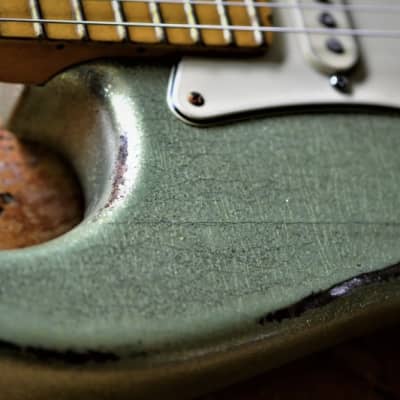 Fender Stratocaster Mid 2000s - Heavy Relic - Green Sparkle image 21