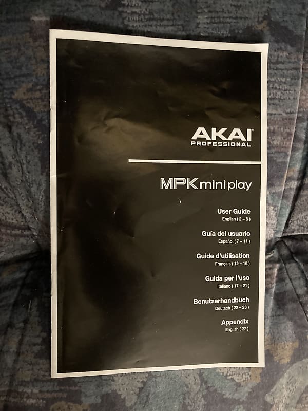 Akai MPK miniplay Original Owners Manual / User Manual Reverb