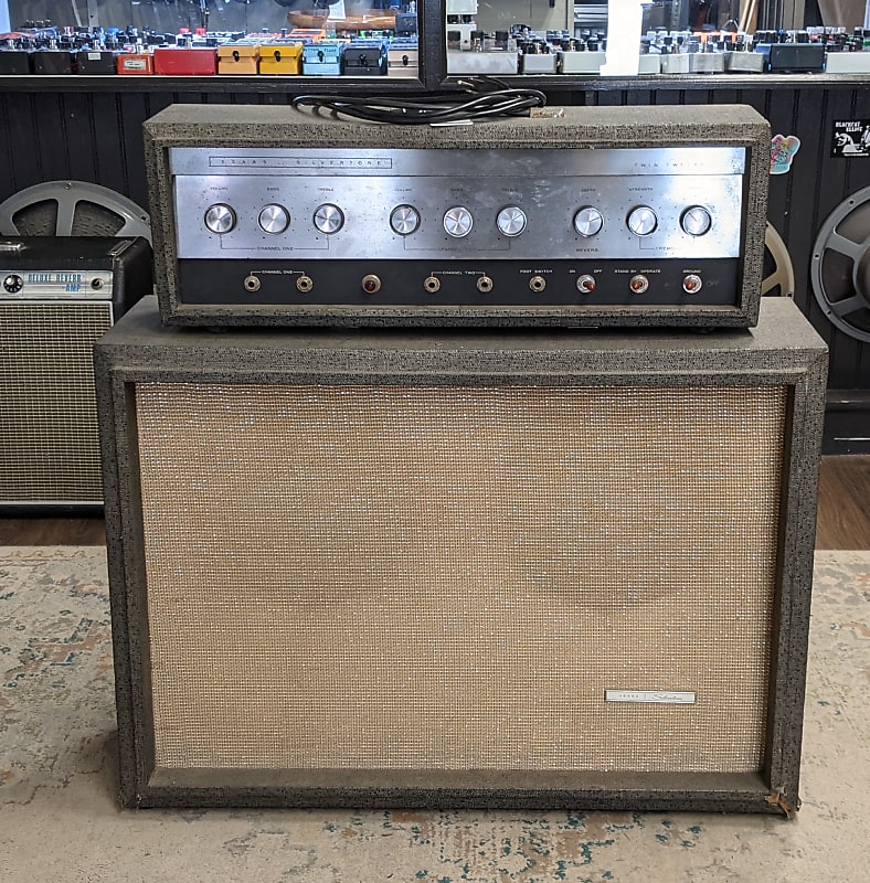Silvertone 1484 Twin Twelve 60w Head w Cabinet