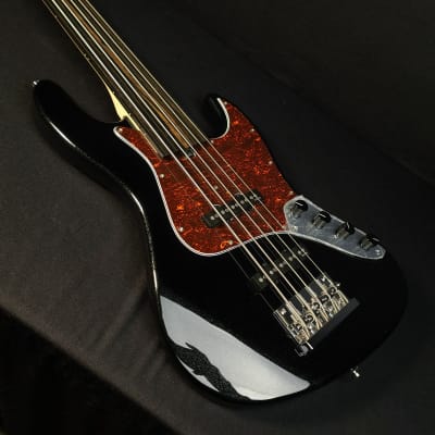 Sadowsky MetroExpress FRETLESS JJ 5 String Black Sparkle Bass with Bag image 7