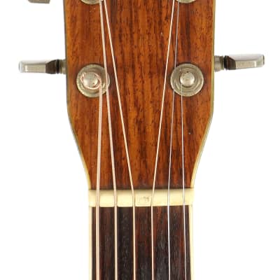 Vintage Morris Japan W-30 Solid Top Rosewood Natural Acoustic Guitar image 6