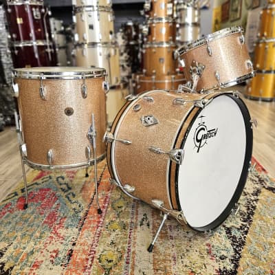 Gretsch Round Badge 'Name Band' Kit in Champagne Sparkle 22-16-13" image 1
