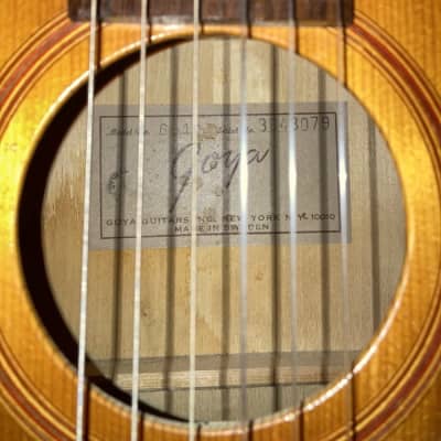 Goya G-10 Concert Size Classical Guitar with Case - 1968 image 15