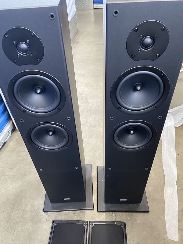 Onkyo floor speakers Skf4800 2000 Black | Reverb