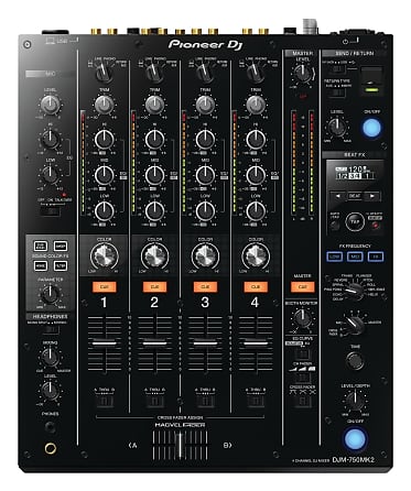 Pioneer DJ DJM-750MK2 4-Channel Professional DJ Club Mixer with USB Soundcard image 1