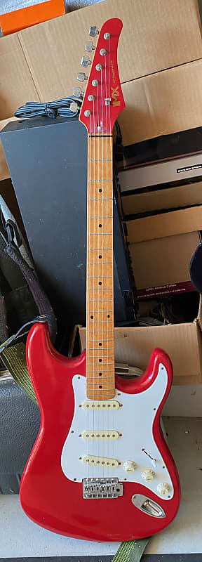 1980's Magnum MX Red Stratocaster Style image 1