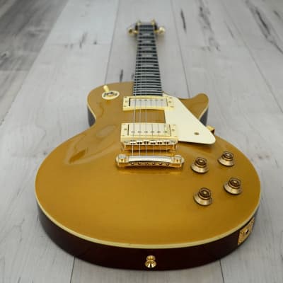 AIO SC77 Electric Guitar - Gold Top w/SKB-56 Hard Case image 6