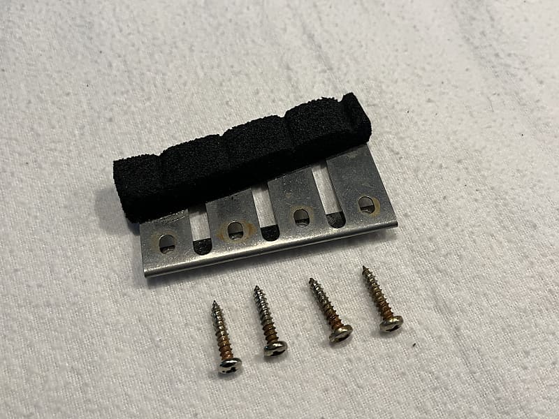 Vintage Fender Mustang Bass String Mutes, Bridge Mute Kit USA Reverb