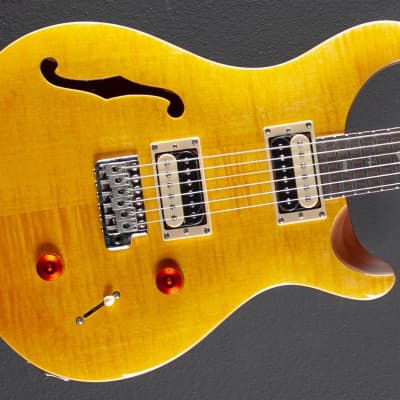 PRS SE Custom 22 Semi-Hollow イエロー 2021 PRS SE Custom 22 Semi-Hollow Santana Yellow (085) - Willcutt