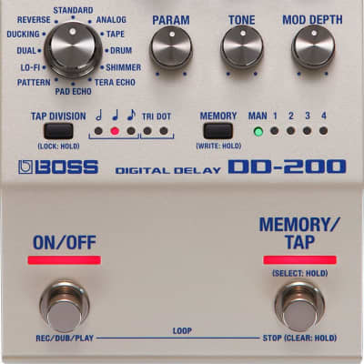 直販正規Boss DD-200( Ver.1.12 ) + FS-7 + ステレオフォンケーブル ディレイ